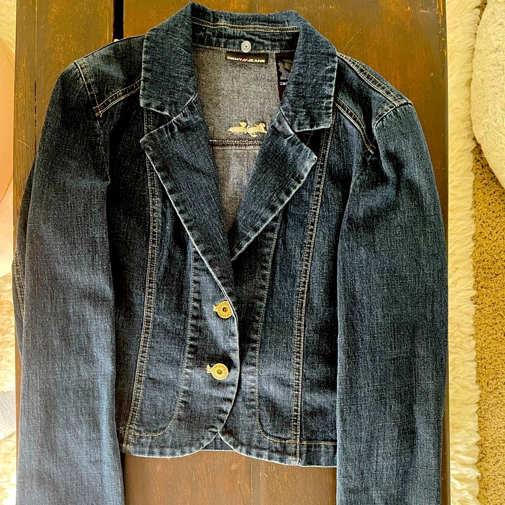 Dark Denim Cropped Jacket